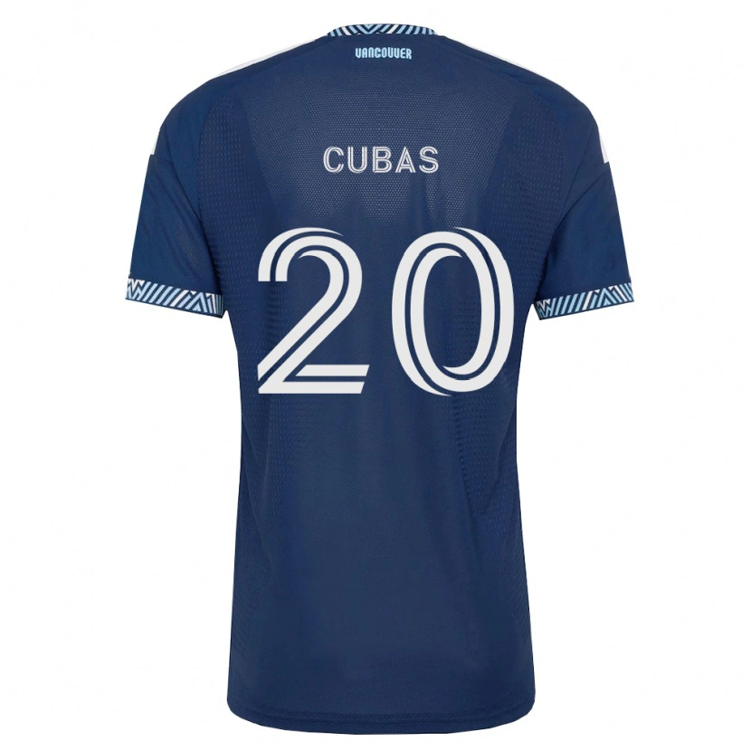 Danxen Pánské Andrés Cubas #20 Tmavě Modrá Bílá Daleko Hráčské Dresy 2026/27 Dres
