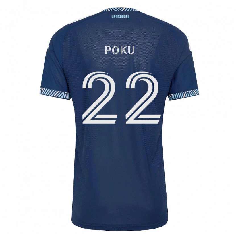Danxen Pánské Kwasi Poku #22 Tmavě Modrá Bílá Daleko Hráčské Dresy 2026/27 Dres