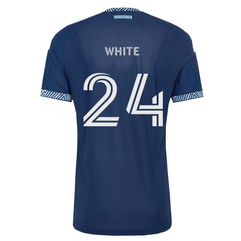 Danxen Pánské Brian White #24 Tmavě Modrá Bílá Daleko Hráčské Dresy 2026/27 Dres