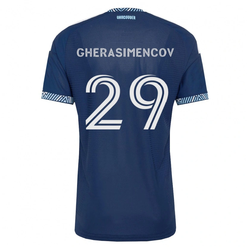 Danxen Pánské Mihail Gherasimencov #29 Tmavě Modrá Bílá Daleko Hráčské Dresy 2026/27 Dres