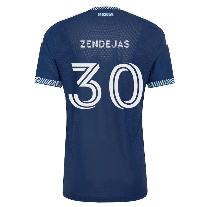 Danxen Pánské Adrián Zendejas #30 Tmavě Modrá Bílá Daleko Hráčské Dresy 2026/27 Dres