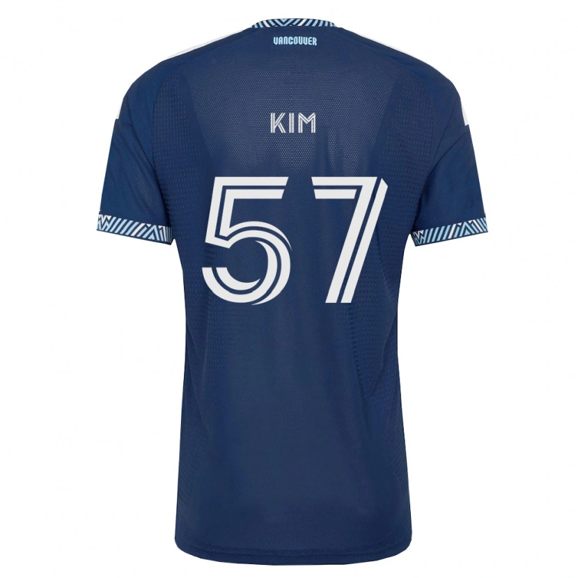 Danxen Pánské Jayden Kim #57 Tmavě Modrá Bílá Daleko Hráčské Dresy 2026/27 Dres