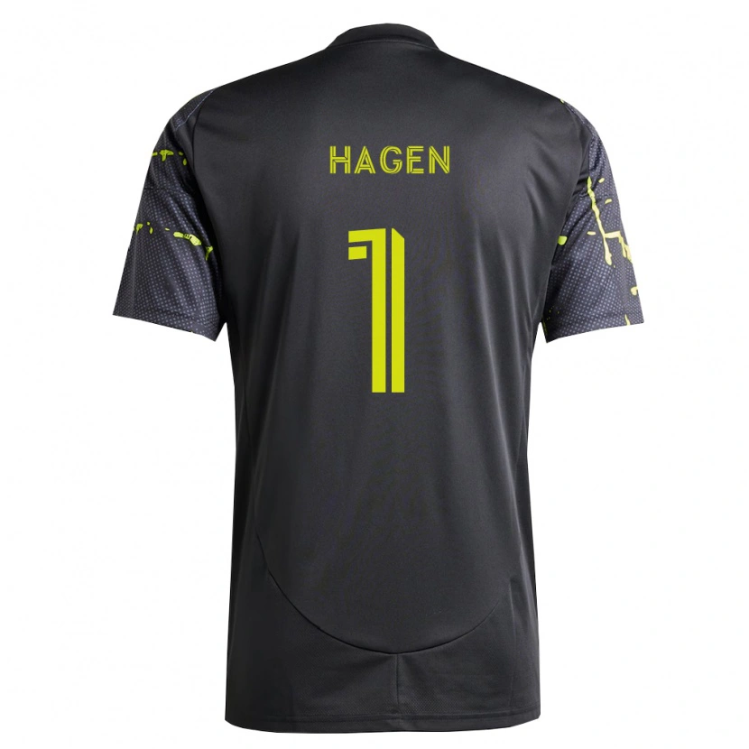Danxen Pánské Nicholas Hagen #1 Fluorescenční Žlutá Černá Daleko Hráčské Dresy 2026/27 Dres