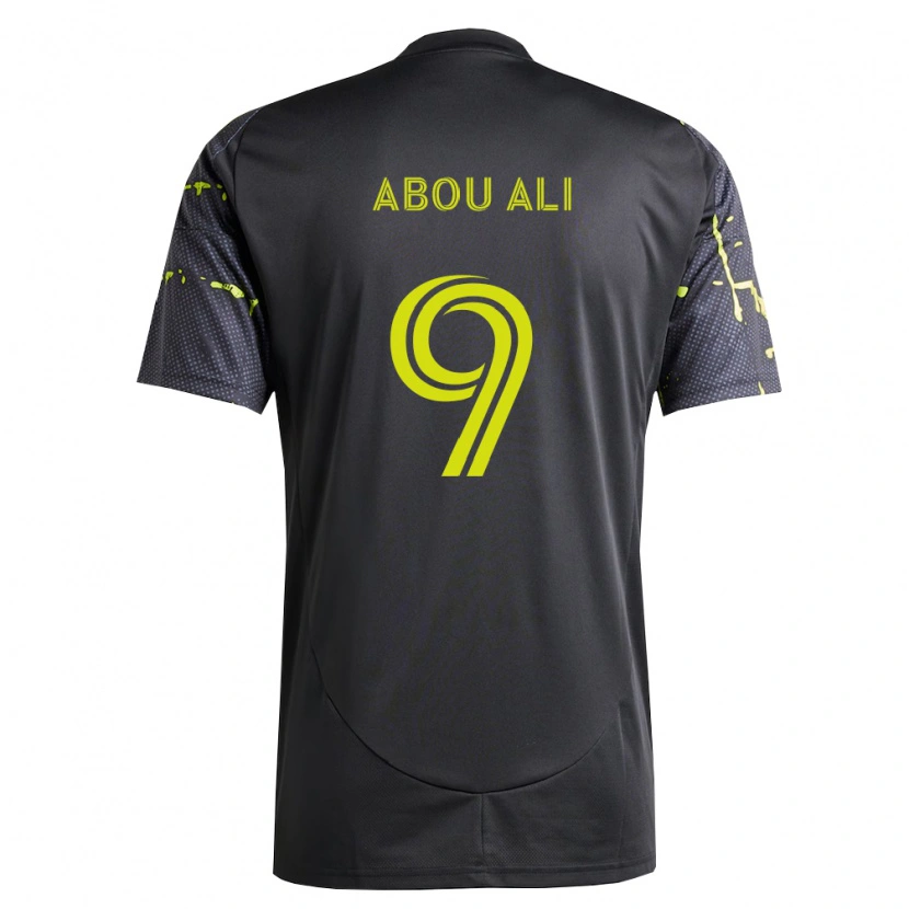Danxen Pánské Wessam Abou Ali #9 Fluorescenční Žlutá Černá Daleko Hráčské Dresy 2026/27 Dres