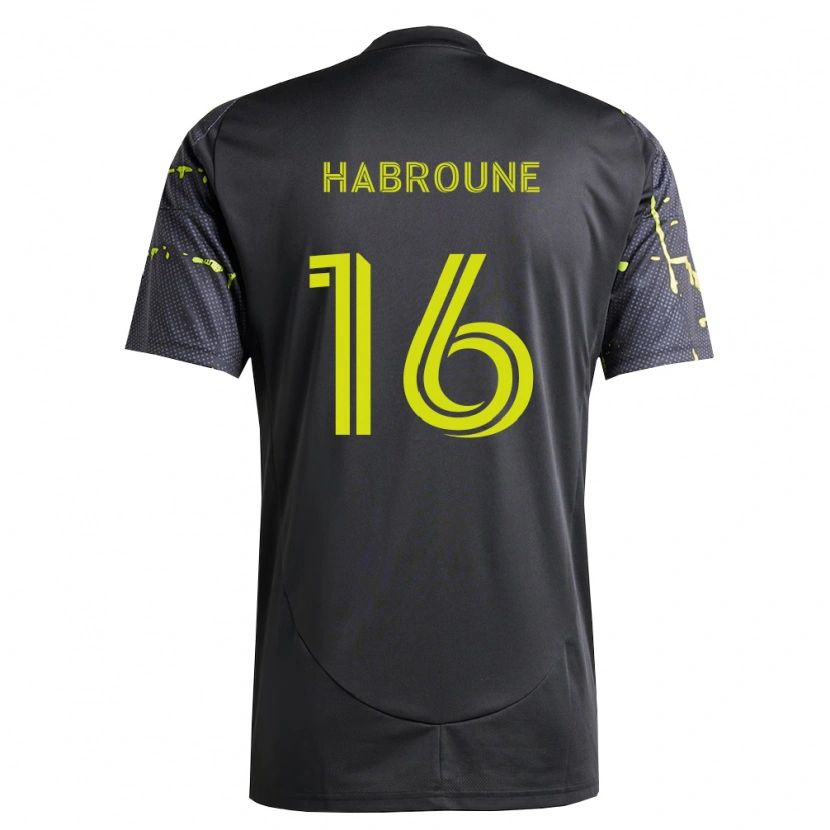 Danxen Pánské Taha Habroune #16 Fluorescenční Žlutá Černá Daleko Hráčské Dresy 2026/27 Dres
