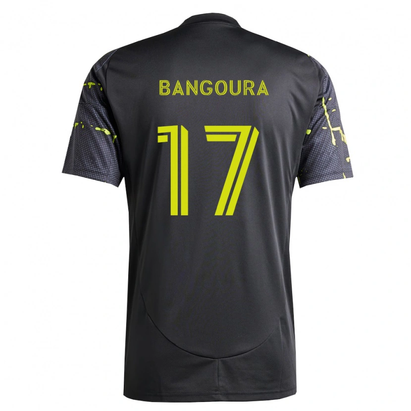 Danxen Pánské Sekou Bangoura #17 Fluorescenční Žlutá Černá Daleko Hráčské Dresy 2026/27 Dres