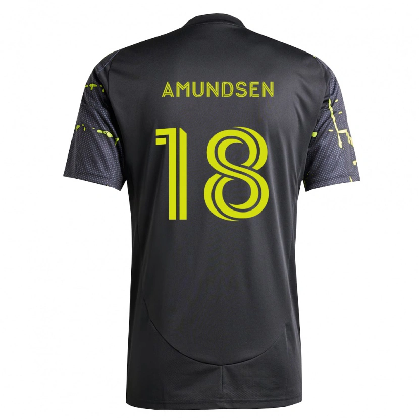Danxen Pánské Malte Amundsen #18 Fluorescenční Žlutá Černá Daleko Hráčské Dresy 2026/27 Dres
