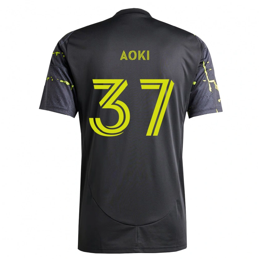 Danxen Pánské Rui Aoki #37 Fluorescenční Žlutá Černá Daleko Hráčské Dresy 2026/27 Dres