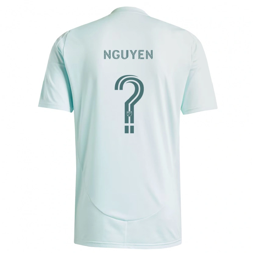 Danxen Pánské Nolan Nguyen #0 Bílá Světle Zelená Daleko Hráčské Dresy 2026/27 Dres