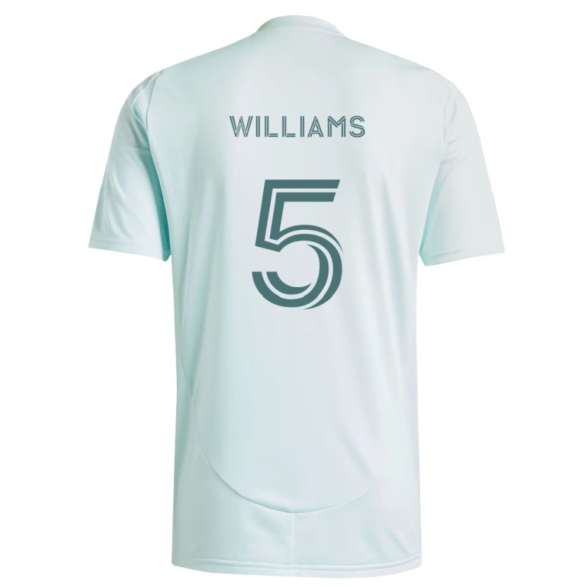 Danxen Pánské Loïc Williams #5 Bílá Světle Zelená Daleko Hráčské Dresy 2026/27 Dres