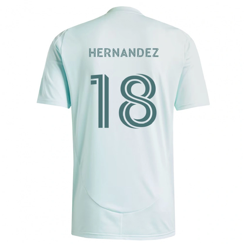 Danxen Pánské Alex Hernandez #18 Bílá Světle Zelená Daleko Hráčské Dresy 2026/27 Dres