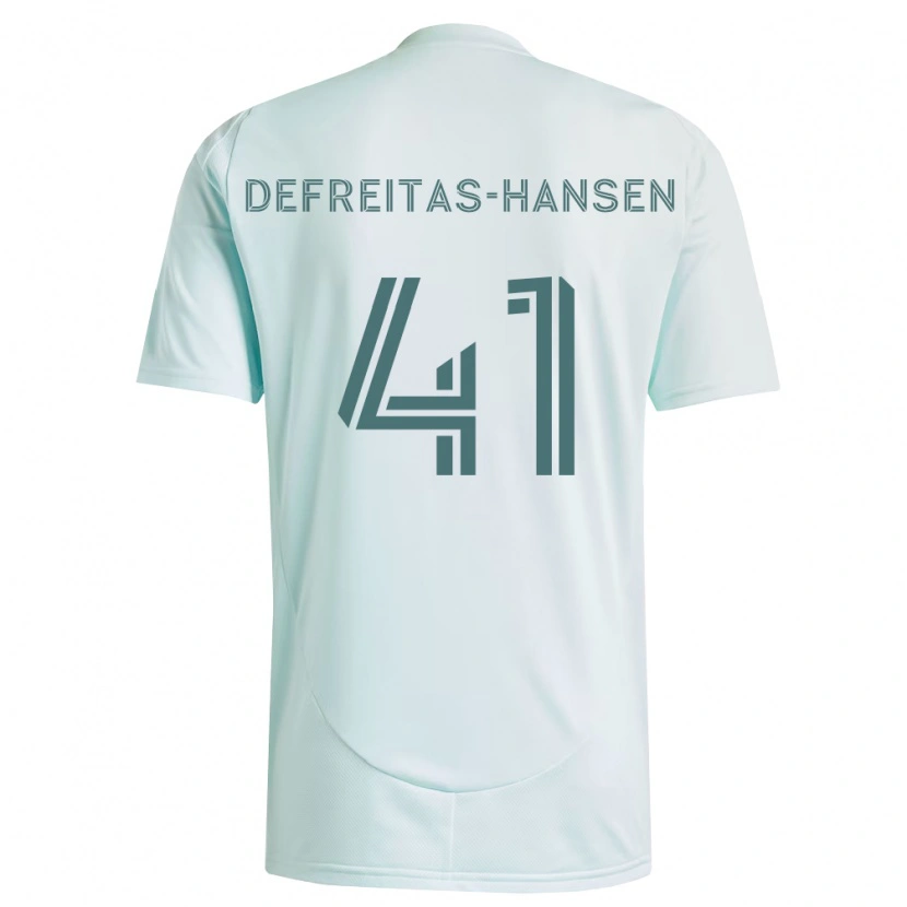 Danxen Pánské Nicolas Hansen #41 Bílá Světle Zelená Daleko Hráčské Dresy 2026/27 Dres