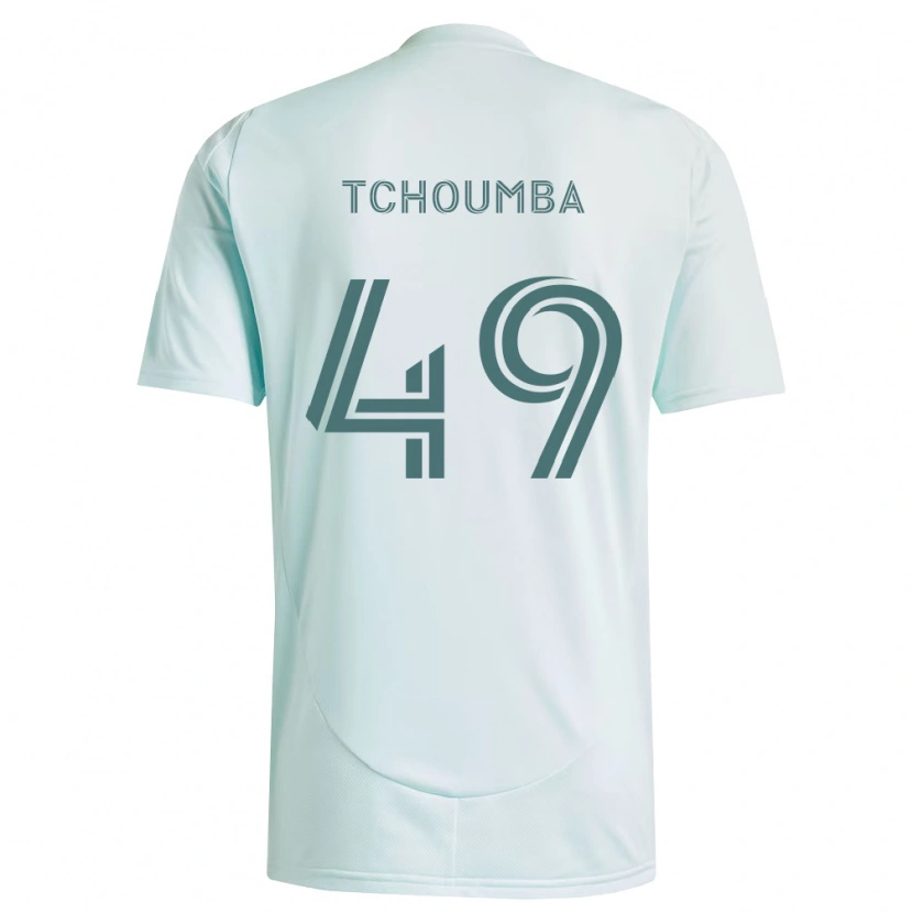 Danxen Pánské Nathan Tchoumba #49 Bílá Světle Zelená Daleko Hráčské Dresy 2026/27 Dres