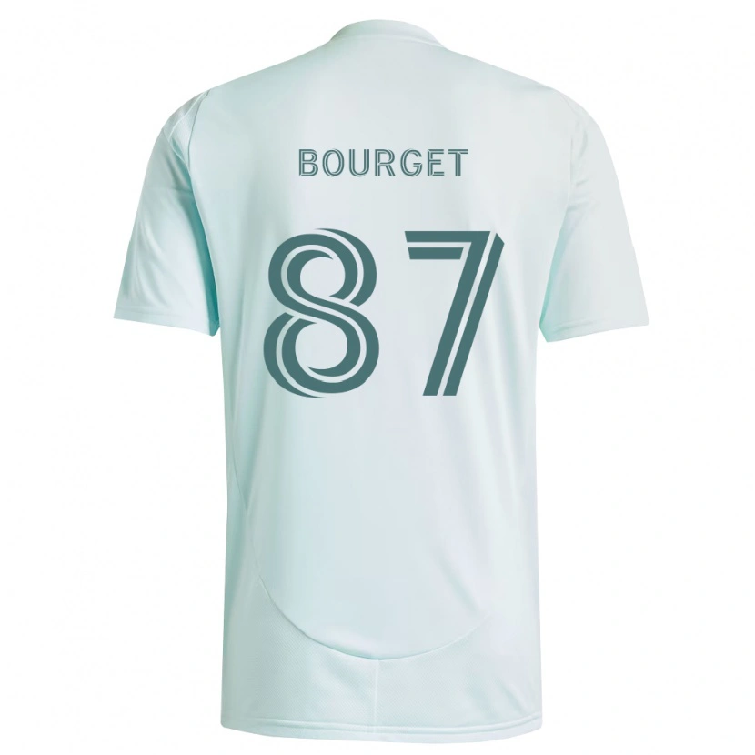 Danxen Pánské Sebastian Bourget #87 Bílá Světle Zelená Daleko Hráčské Dresy 2026/27 Dres