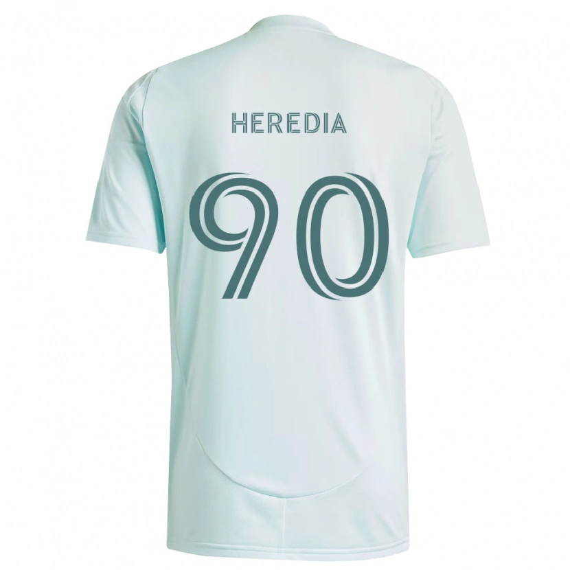 Danxen Pánské Edgar Heredia #90 Bílá Světle Zelená Daleko Hráčské Dresy 2026/27 Dres
