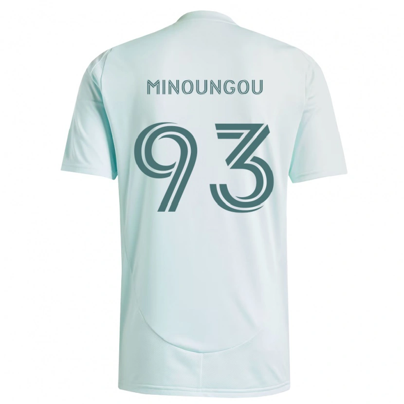 Danxen Pánské Georgi Minoungou #93 Bílá Světle Zelená Daleko Hráčské Dresy 2026/27 Dres