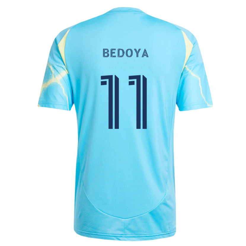 Danxen Pánské Alejandro Bedoya #11 Světle Modrá Černá Světle Žlutá Daleko Hráčské Dresy 2026/27 Dres