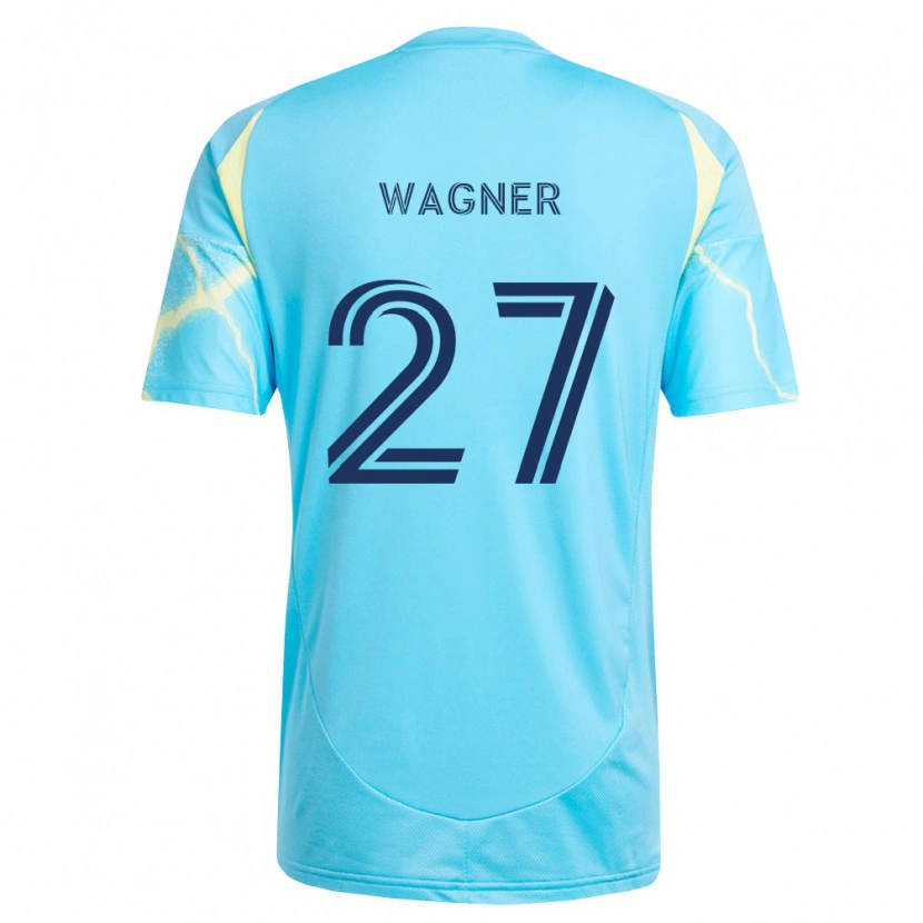 Danxen Pánské Kai Wagner #27 Světle Modrá Černá Světle Žlutá Daleko Hráčské Dresy 2026/27 Dres