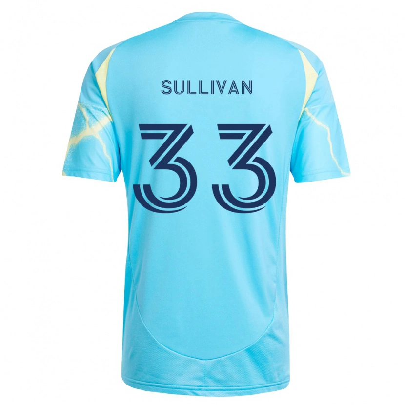 Danxen Pánské Quinn Sullivan #33 Světle Modrá Černá Světle Žlutá Daleko Hráčské Dresy 2026/27 Dres