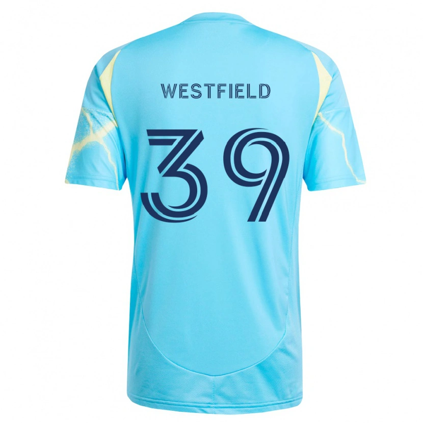 Danxen Pánské Frankie Westfield #39 Světle Modrá Černá Světle Žlutá Daleko Hráčské Dresy 2026/27 Dres