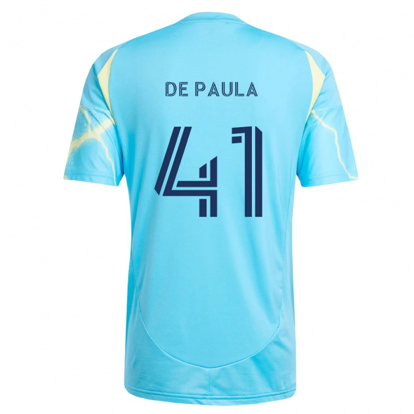 Danxen Pánské Matheus De Paula #41 Světle Modrá Černá Světle Žlutá Daleko Hráčské Dresy 2026/27 Dres
