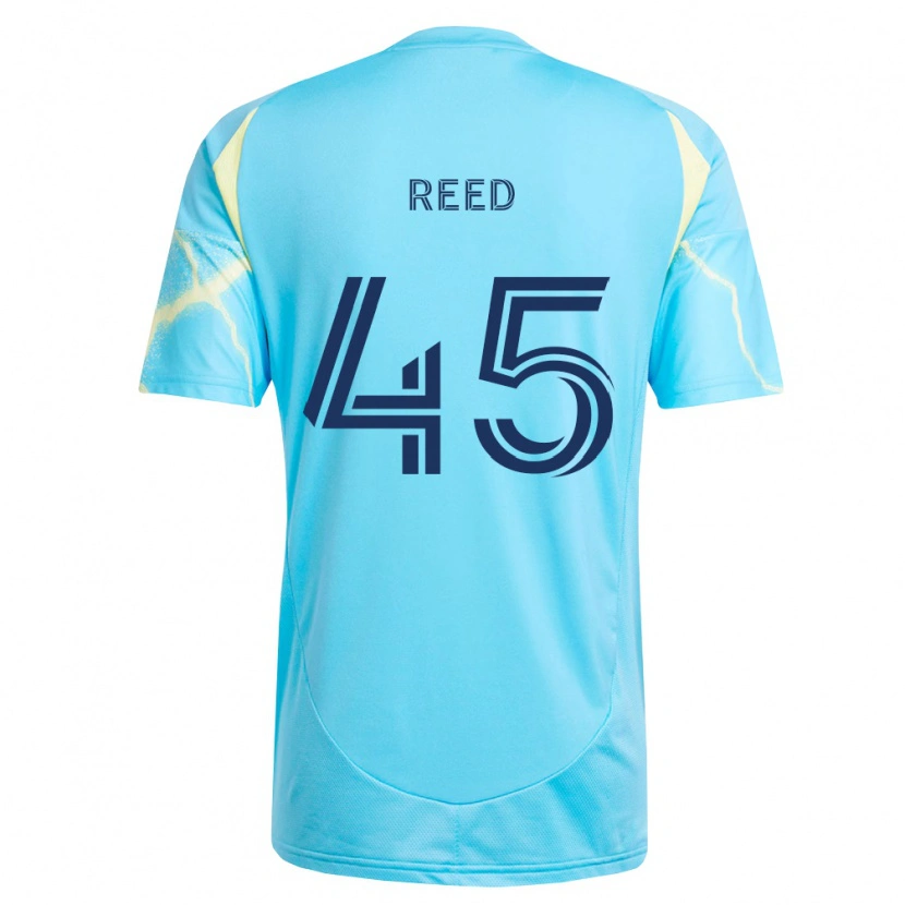 Danxen Pánské Theo Reed #45 Světle Modrá Černá Světle Žlutá Daleko Hráčské Dresy 2026/27 Dres