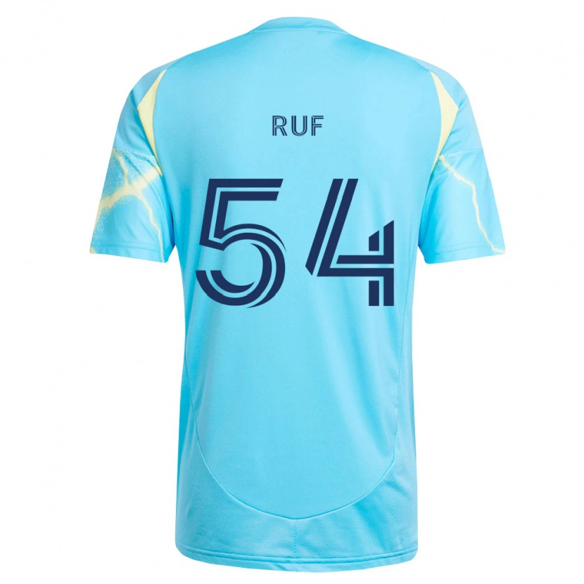 Danxen Pánské John Ruf #54 Světle Modrá Černá Světle Žlutá Daleko Hráčské Dresy 2026/27 Dres