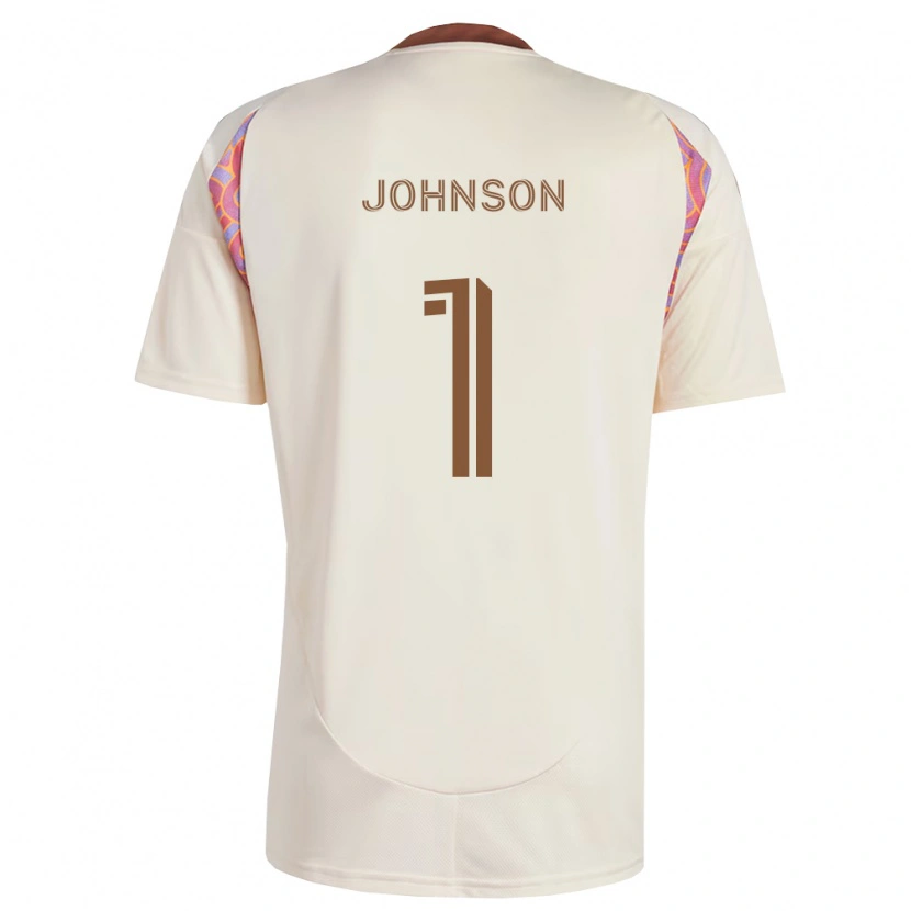 Danxen Pánské Sean Johnson #1 Off-White Růžová Daleko Hráčské Dresy 2026/27 Dres