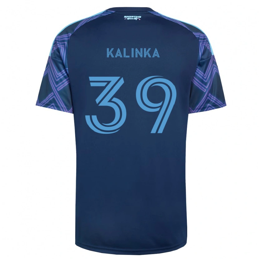 Danxen Pánské Jaxson Kalinka #39 Královsky Modrá Fialová Daleko Hráčské Dresy 2026/27 Dres