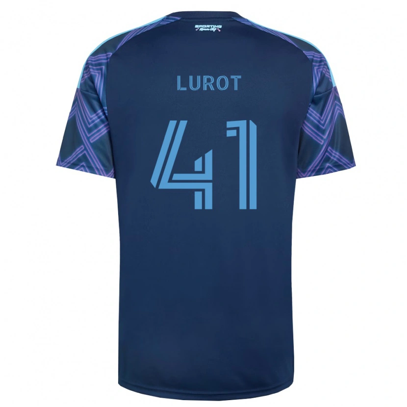 Danxen Pánské Pierre Lurot #41 Královsky Modrá Fialová Daleko Hráčské Dresy 2026/27 Dres