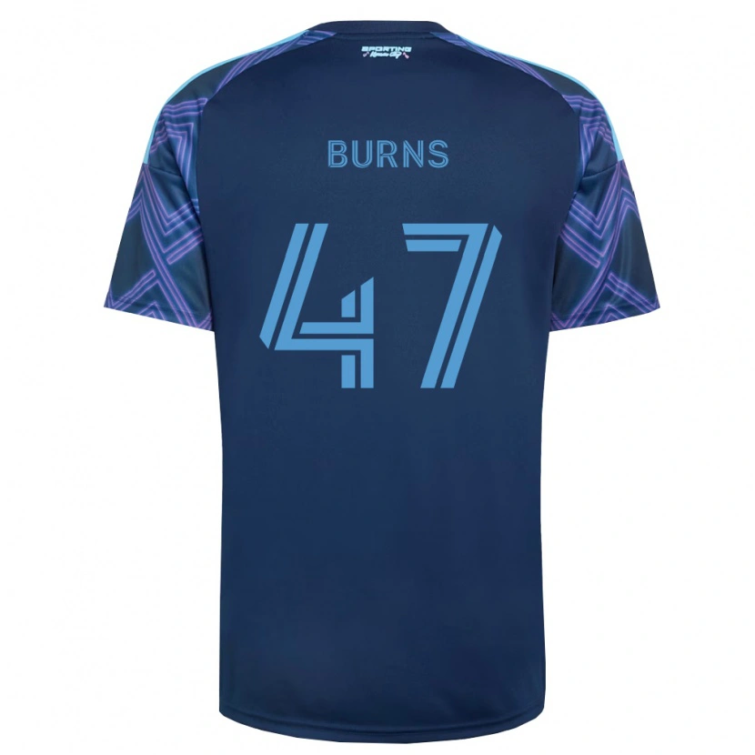 Danxen Pánské Trevor Burns #47 Královsky Modrá Fialová Daleko Hráčské Dresy 2026/27 Dres