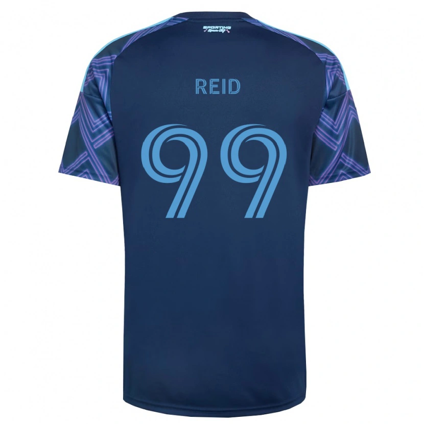 Danxen Pánské Jayden Reid #99 Královsky Modrá Fialová Daleko Hráčské Dresy 2026/27 Dres