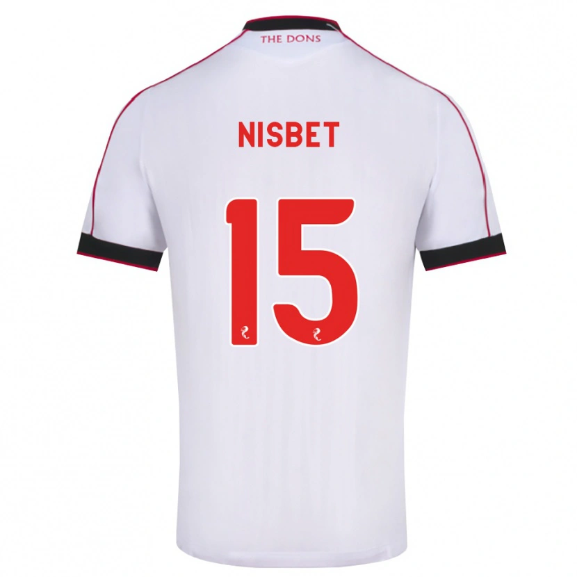 Danxen Pánské Kevin Nisbet #15 Černá Červená Bílá Daleko Hráčské Dresy 2026/27 Dres