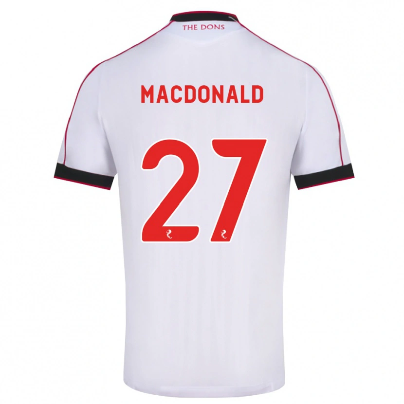 Danxen Pánské Angus Macdonald #27 Černá Červená Bílá Daleko Hráčské Dresy 2026/27 Dres