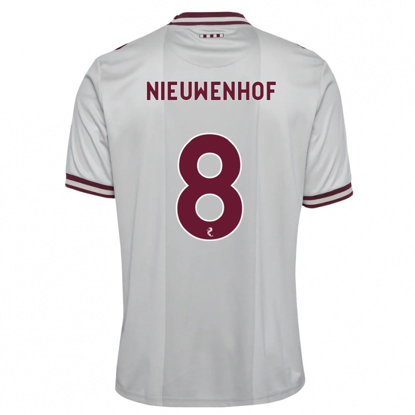 Danxen Pánské Calem Nieuwenhof #8 Bílá Purpurová Daleko Hráčské Dresy 2026/27 Dres