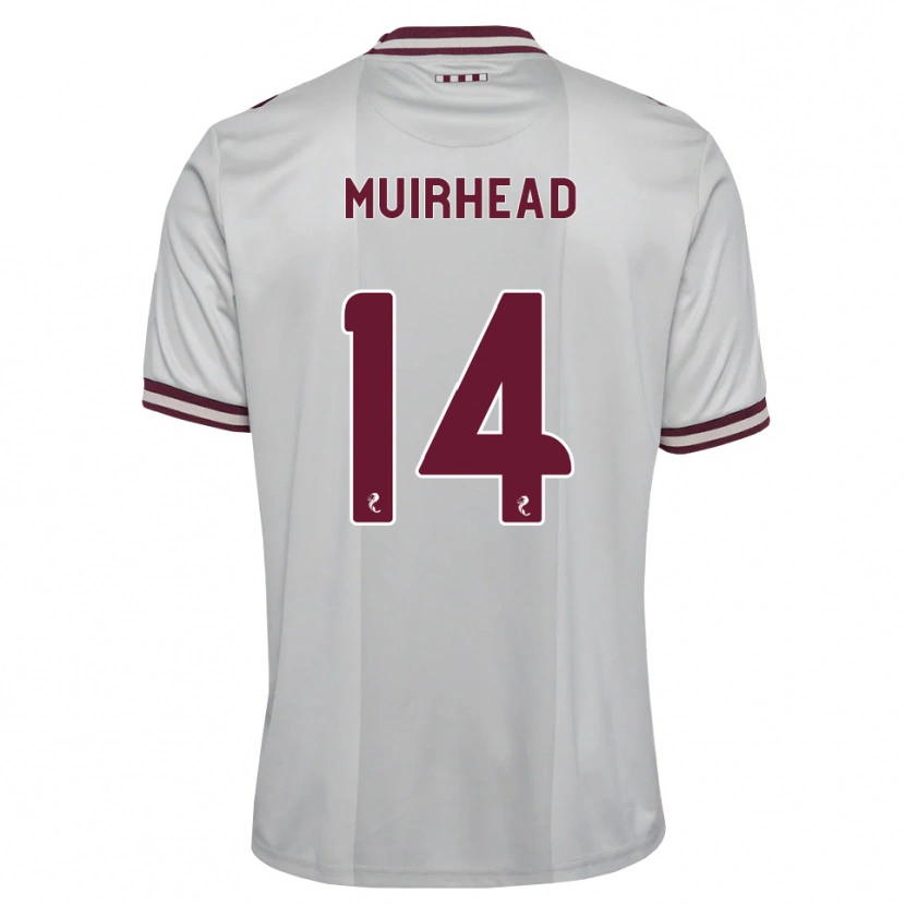 Danxen Pánské Owen Muirhead #14 Bílá Purpurová Daleko Hráčské Dresy 2026/27 Dres