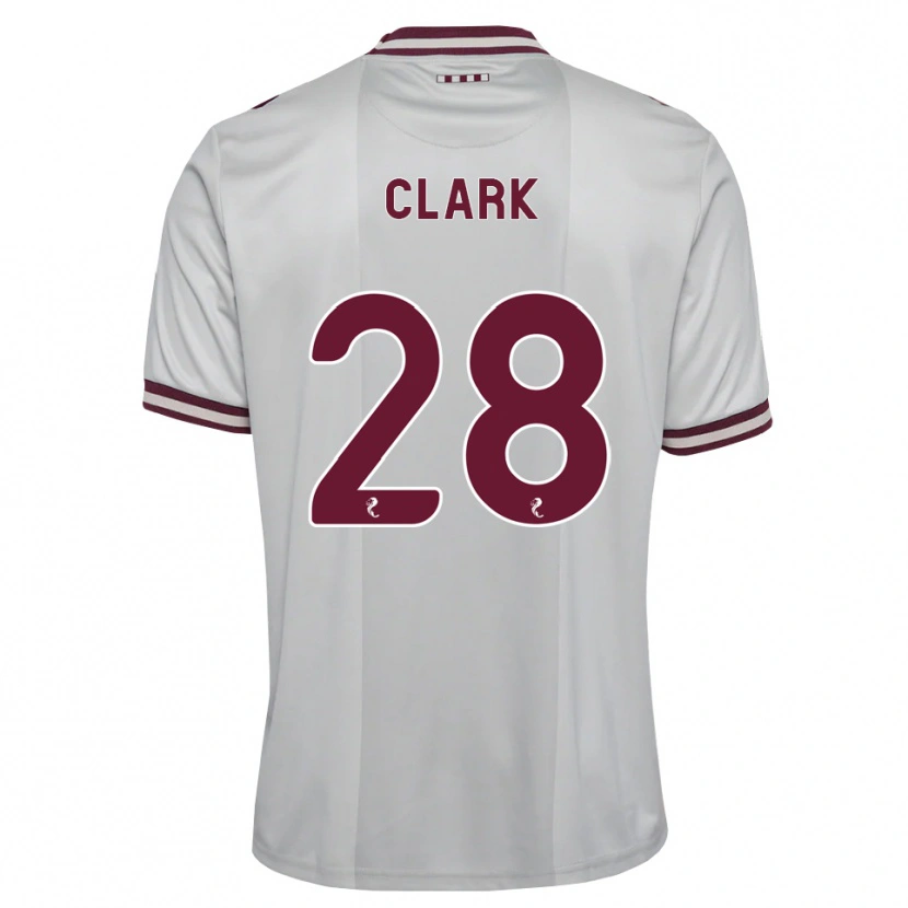Danxen Pánské Zander Clark #28 Bílá Purpurová Daleko Hráčské Dresy 2026/27 Dres