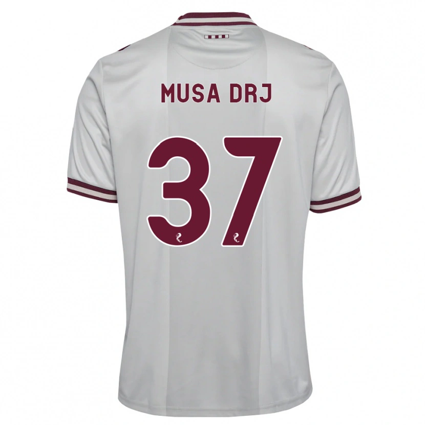 Danxen Pánské Musa Drammeh #37 Bílá Purpurová Daleko Hráčské Dresy 2026/27 Dres