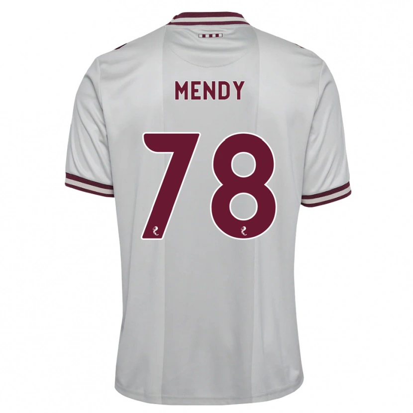 Danxen Pánské Laurent Mendy #78 Bílá Purpurová Daleko Hráčské Dresy 2026/27 Dres