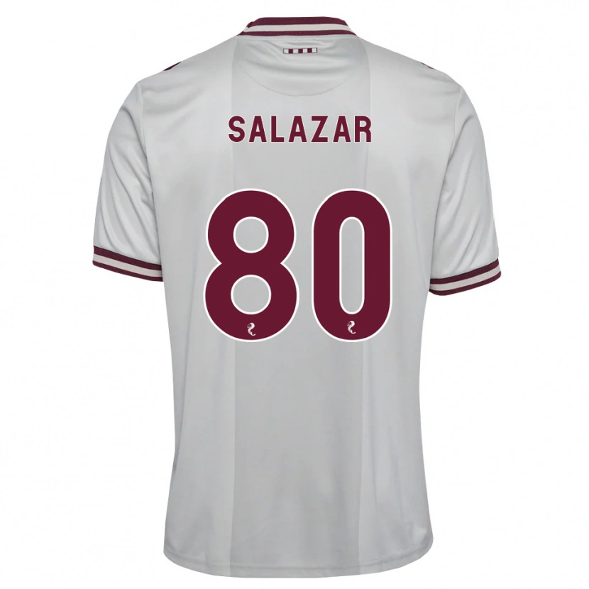 Danxen Pánské Andrés Salazar #80 Bílá Purpurová Daleko Hráčské Dresy 2026/27 Dres