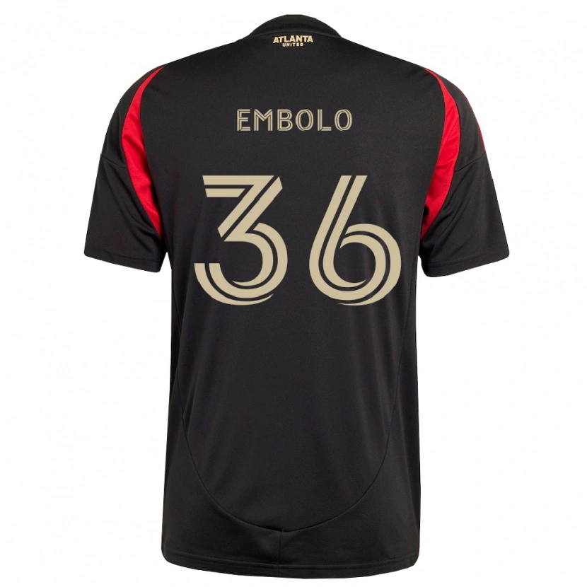 Danxen Pánské Breel Embolo #36 Černá Červená Domů Hráčské Dresy 2026/27 Dres