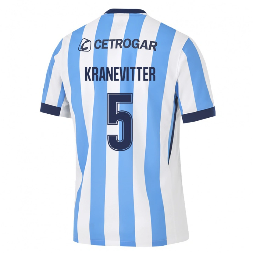 Danxen Dámské Matías Kranevitter #5 Světle Modrá Bílá Černá Domů Hráčské Dresy 2026/27 Dres