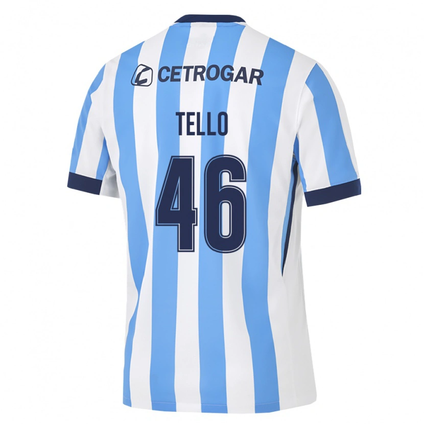 Danxen Dámské Alejandro Tello #46 Světle Modrá Bílá Černá Domů Hráčské Dresy 2026/27 Dres
