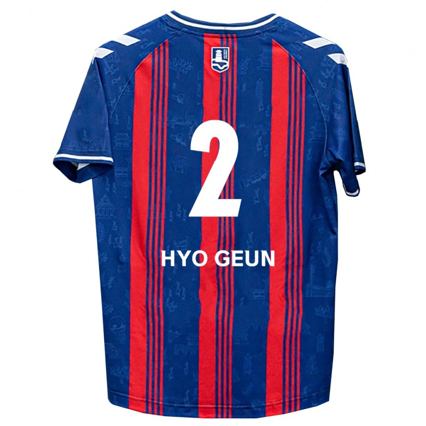 Danxen Dámské Hyo-Geun Park #2 Modrá Červená Bílá Domů Hráčské Dresy 2026/27 Dres