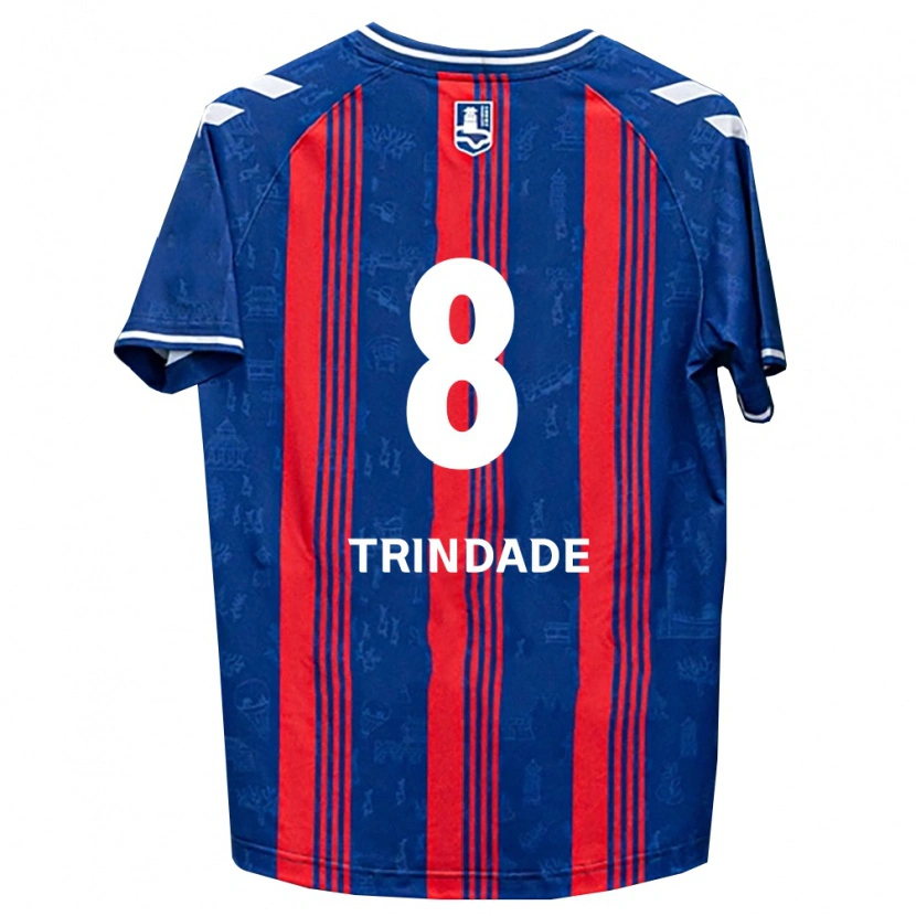 Danxen Dámské Matheus Trindade #8 Modrá Červená Bílá Domů Hráčské Dresy 2026/27 Dres