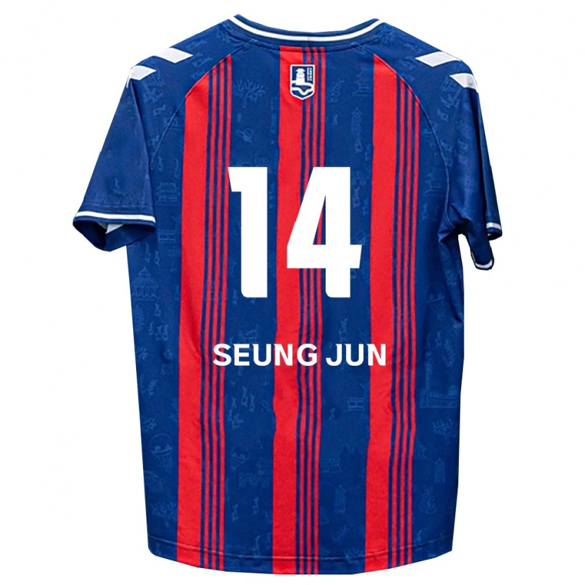 Danxen Dámské Seung-Jun Yeom #14 Modrá Červená Bílá Domů Hráčské Dresy 2026/27 Dres