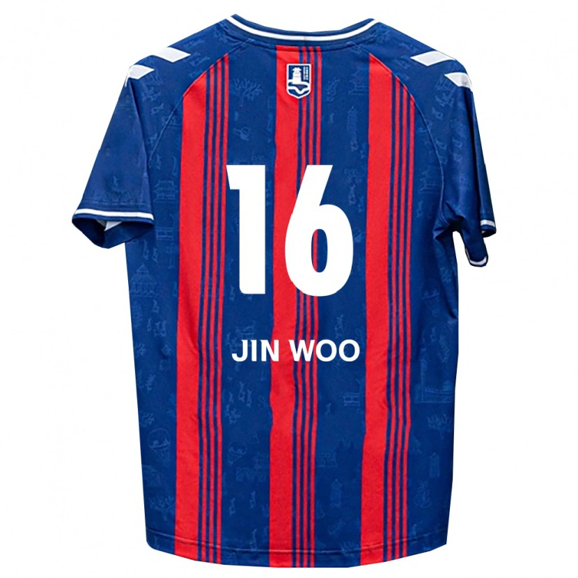 Danxen Dámské Jin-Woo Jo #16 Modrá Červená Bílá Domů Hráčské Dresy 2026/27 Dres