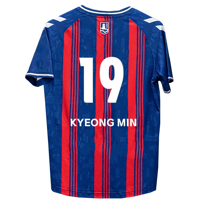 Danxen Dámské Kyeong-Min Kim #19 Modrá Červená Bílá Domů Hráčské Dresy 2026/27 Dres
