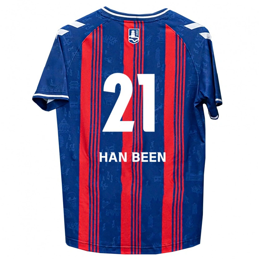 Danxen Dámské Han-Been Yang #21 Modrá Červená Bílá Domů Hráčské Dresy 2026/27 Dres