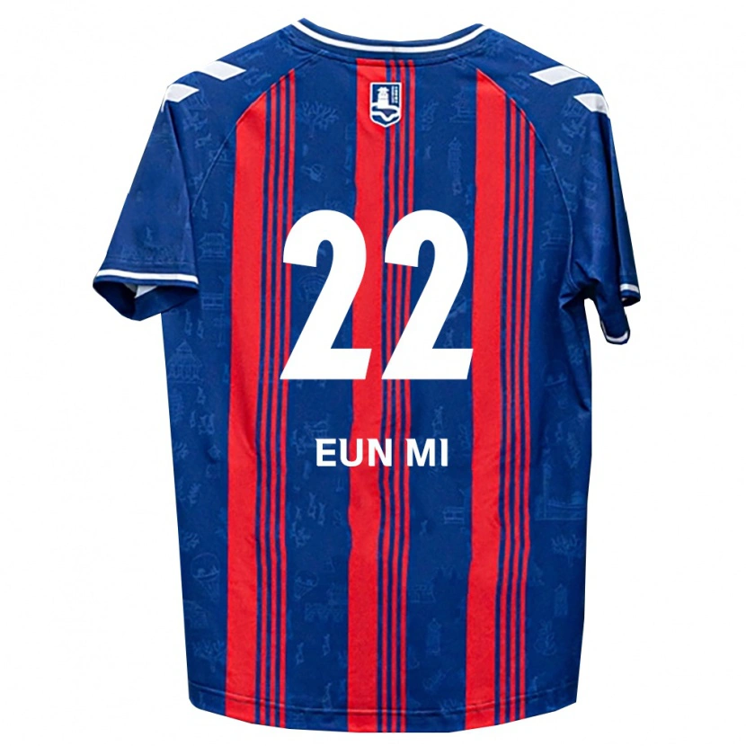 Danxen Dámské Eun-Mi Lee #22 Modrá Červená Bílá Domů Hráčské Dresy 2026/27 Dres